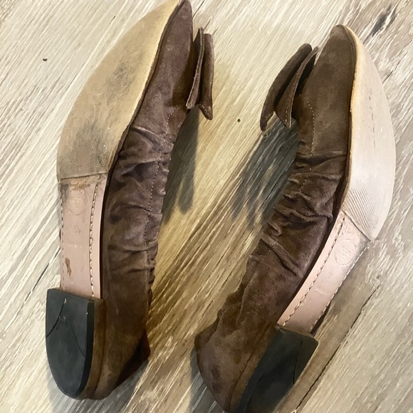 Prada Women's Dark Brown Suede Loafers - Picture 5 of 9